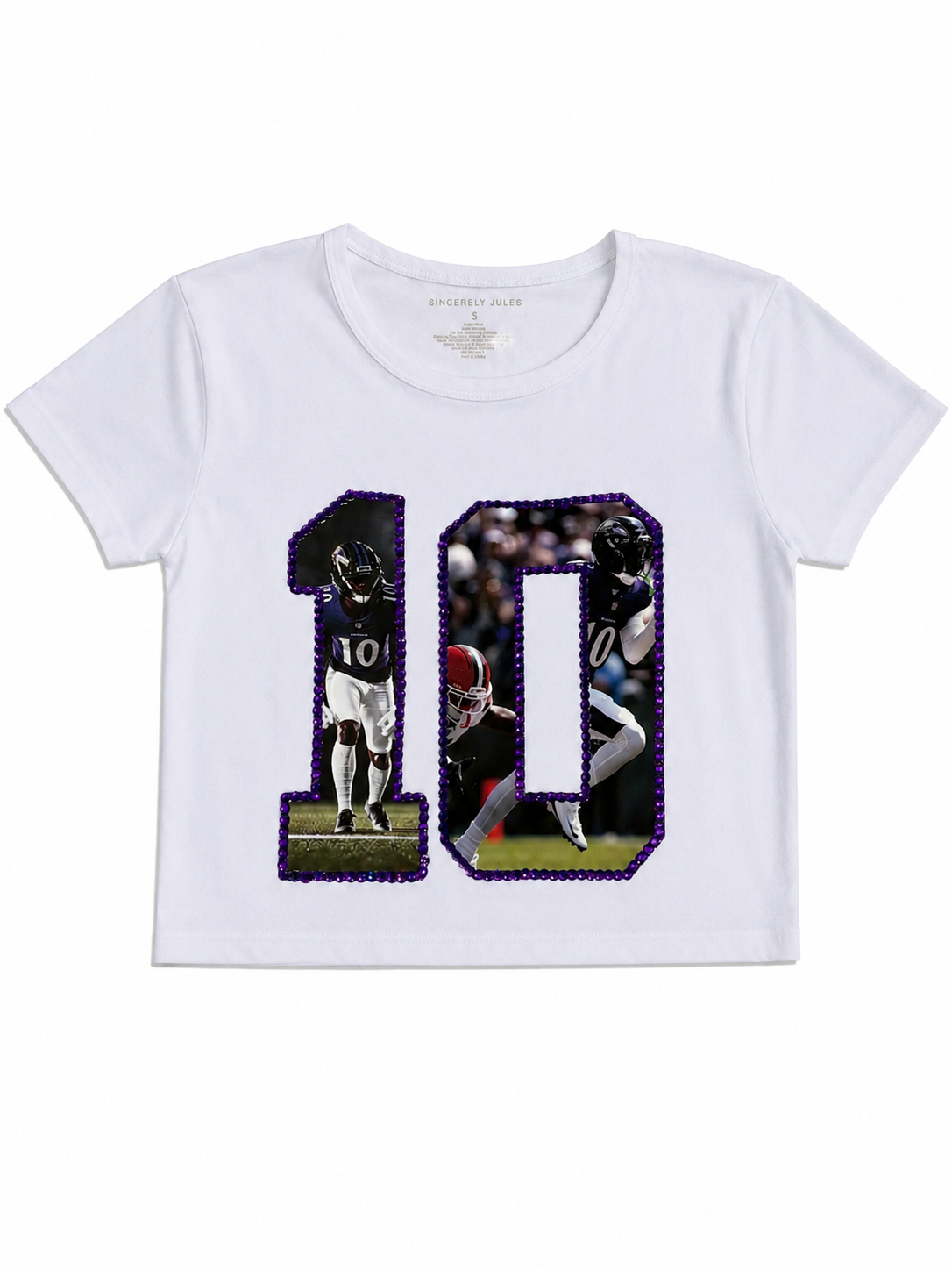 Photo Number with Rhinestone Outline