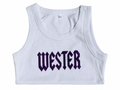 Rhinestoned Name Top