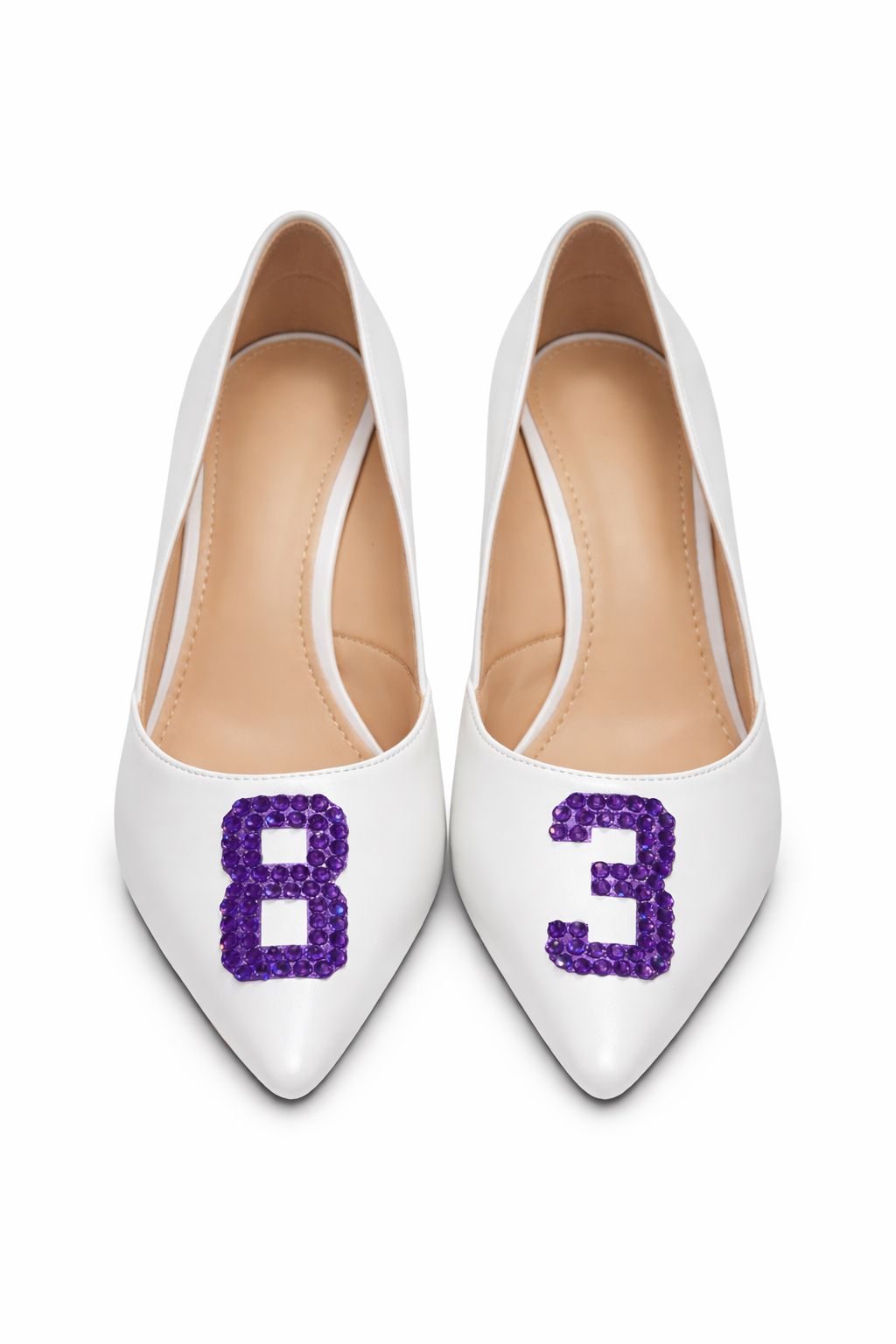 Rhinestoned Number Heels