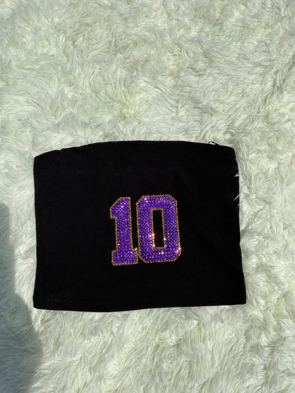 Full Rhinestoned Number with Outline