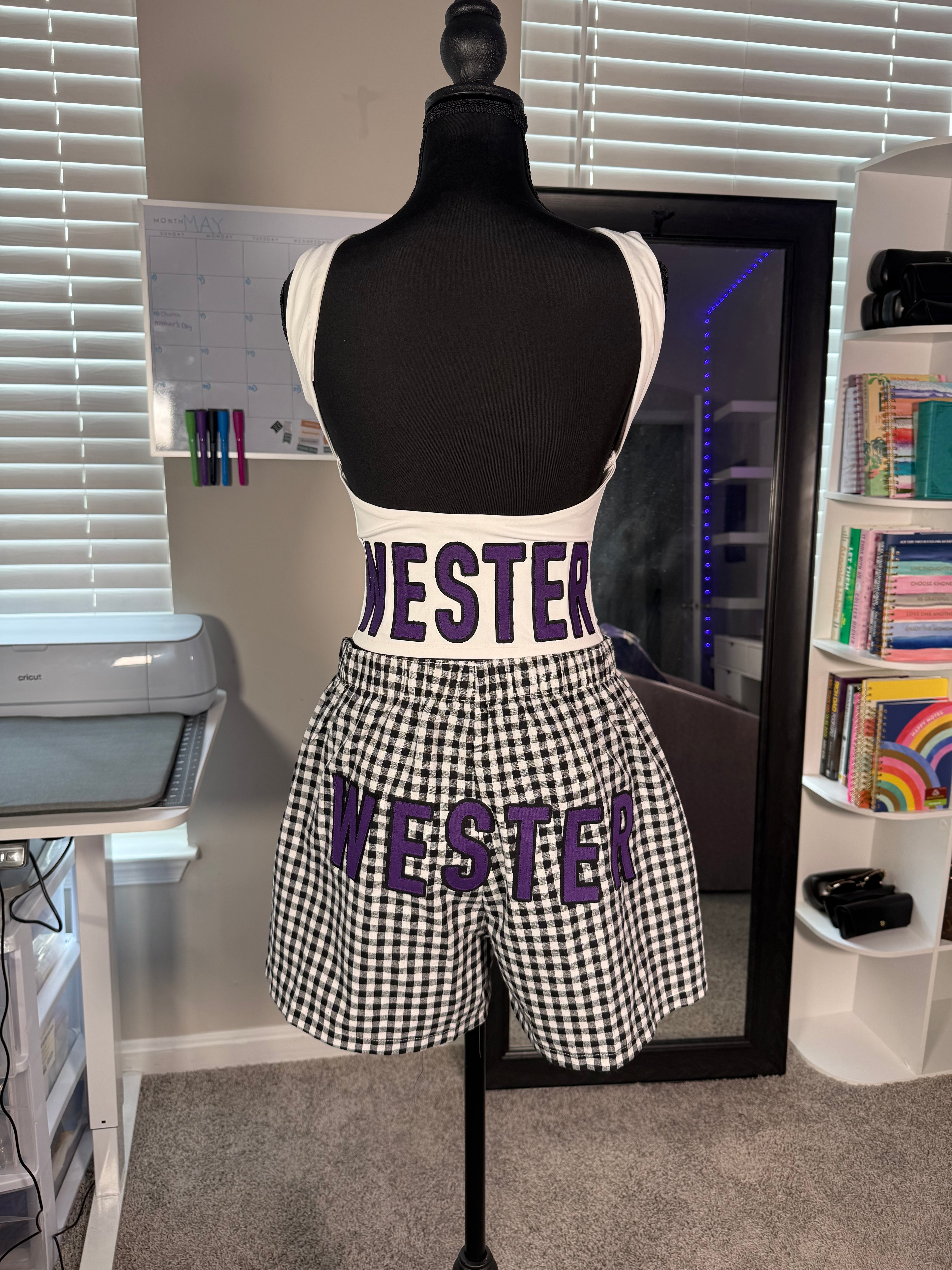 Back Out Top & Boxer Shorts Set